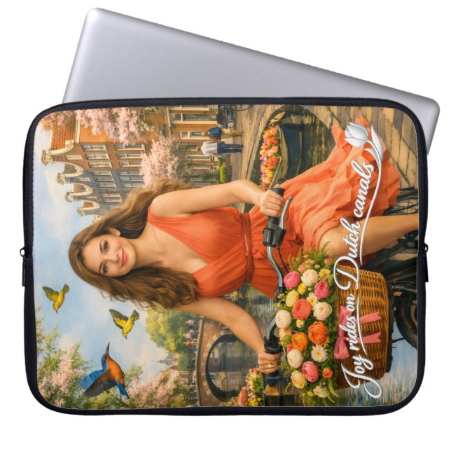 Joyride on the Dutch canals Laptop Sleeve (Front)