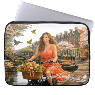 Joyride on the Dutch canals Laptop Sleeve