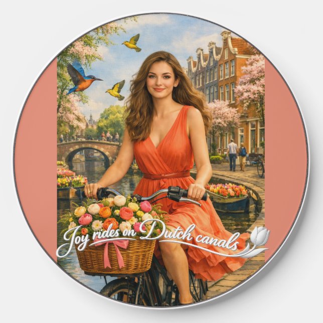 Joyride on the Dutch canals Wireless Charger (Front)