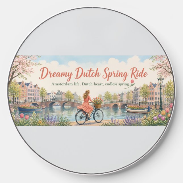 Joyride onthe Dutch canals Wireless Charger (Front)