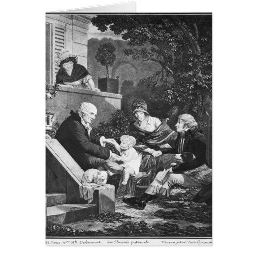 Joys of being a father, c.1797 cards (Front)