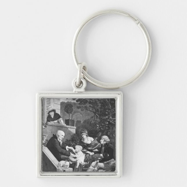 Joys of being a father, c.1797 keychain (Front)
