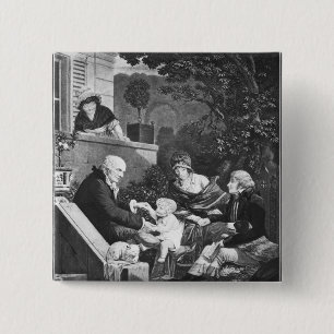 Joys of being a father, c.1797 pinback button