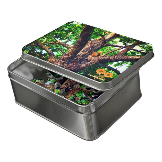 Joys of Nature - Country Life Animals Forest Jigsaw Puzzle (Lid Open)