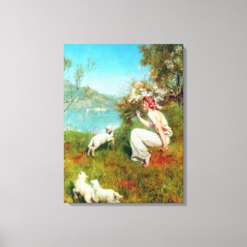 Joys of Spring by John Collier Canvas Print