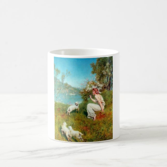 Joys of Spring (by John Collier) Coffee Mug (Center)