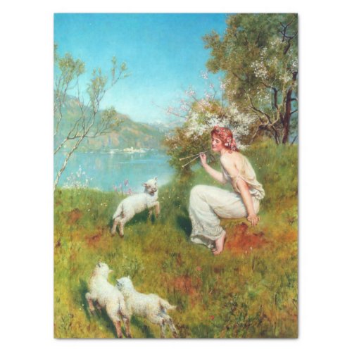 Joys of Spring by John Collier Tissue Paper