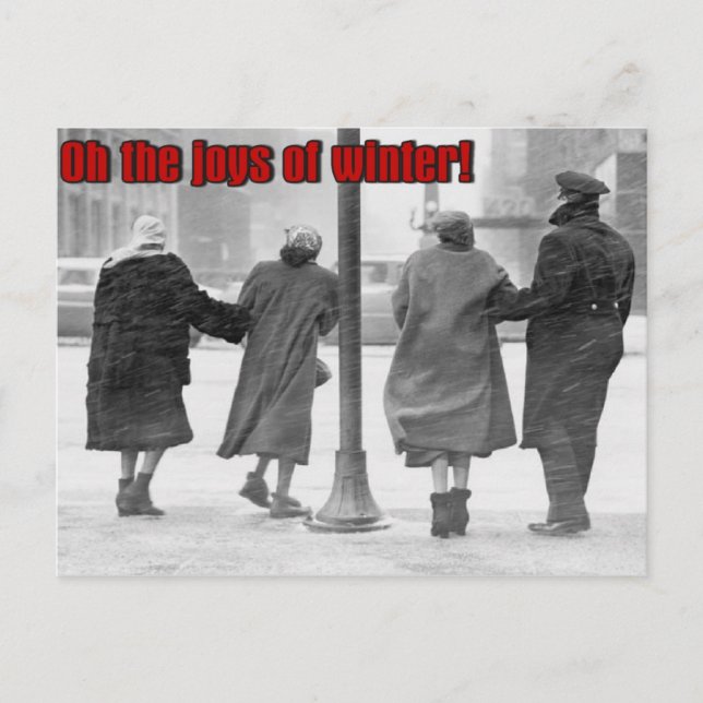 joys of winter postcard (Front)
