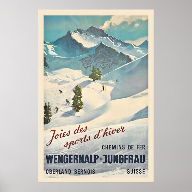 Joys of Winter Sports - Wengernalp Jungfrau Poster (Front)