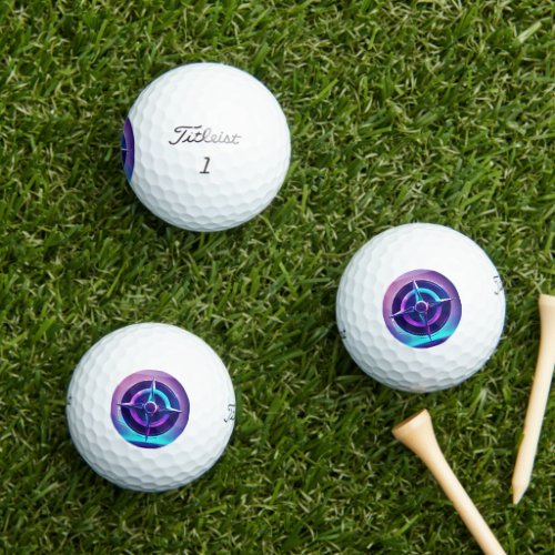 Joystick ArtistryAbstract T_Shirt Design Inspired Golf Balls
