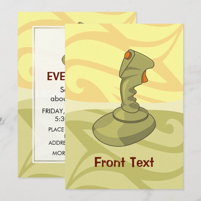 Joystick Invitation (Front/Back)