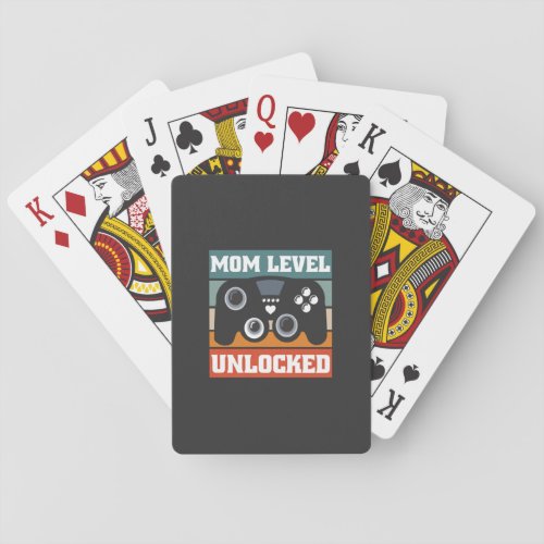 Joystick level unlocked design playing cards