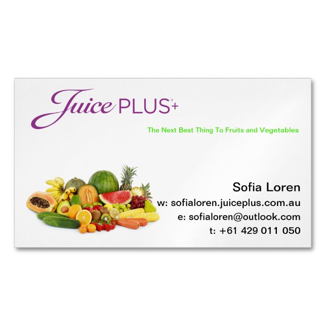 JP+ Magnet Fresh Fruit Purple Logo (Customize) (Front)