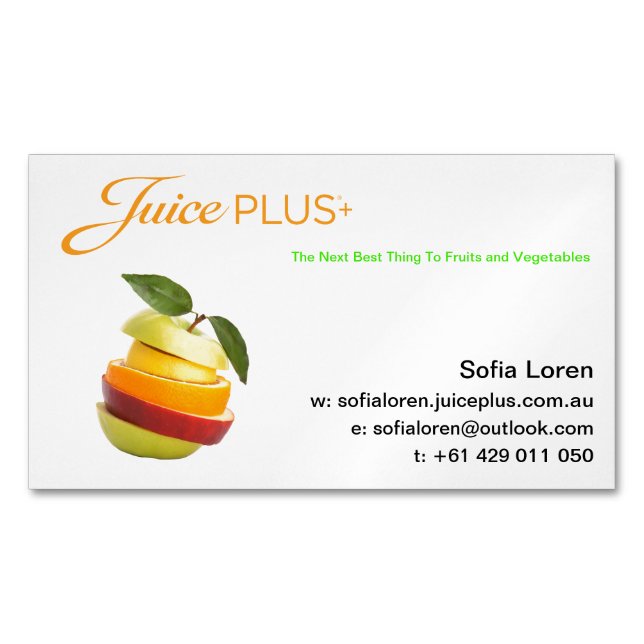 JP+ Magnet Sliced Fruit Orange Logo (Customize) (Front)