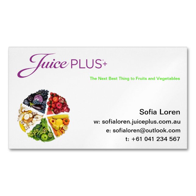 JP+ Magnet Veggie Pie Purple Logo (Customize) (Front)