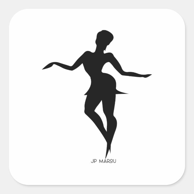 JP MAROU Activewear Sticker | Dance Fitness Logo  (Front)