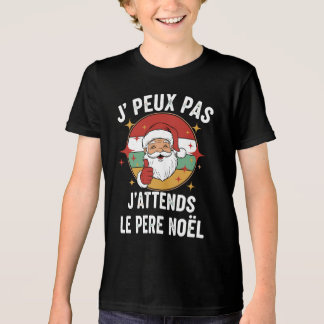J'Peux Pas J'attends Le Père Noël Drôle Tri-Blend Shirt