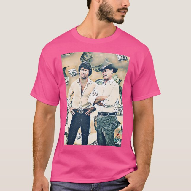 Jr And Bobby Ewing T-Shirt (Front)
