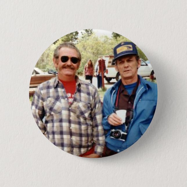 JR and Dennie Pinback Button (Front)