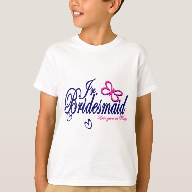 Jr. Bridesmaid/ Butterfly Theme T-Shirt (Front)