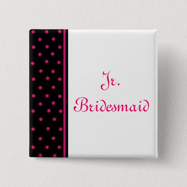 Jr. Bridesmaid Button (Front)