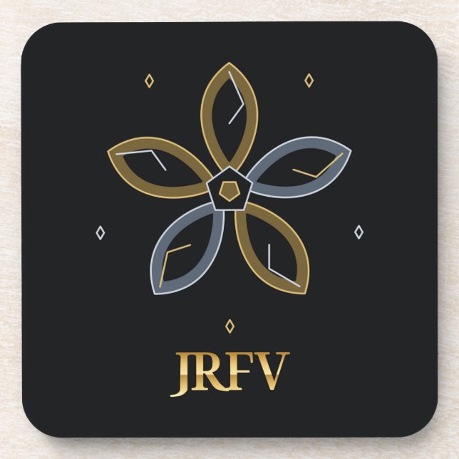 JRFV Atrium Rose Set of 6 Beverage Coaster (Front)