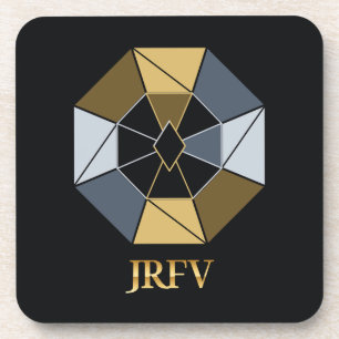 JRFV Cut Diamond Set of 6 Beverage Coaster
