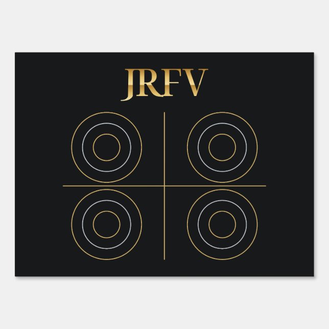 JRFV Four Circle Quadrants Sign (Front)