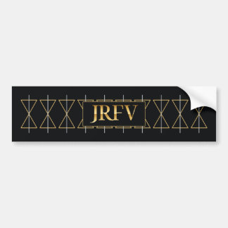 JRFV Offset Facet Weave Bumper Sticker