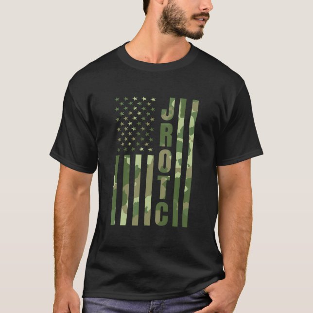 Jrotc Cadet United States Junior Rotc Camouflage U T-Shirt (Front)