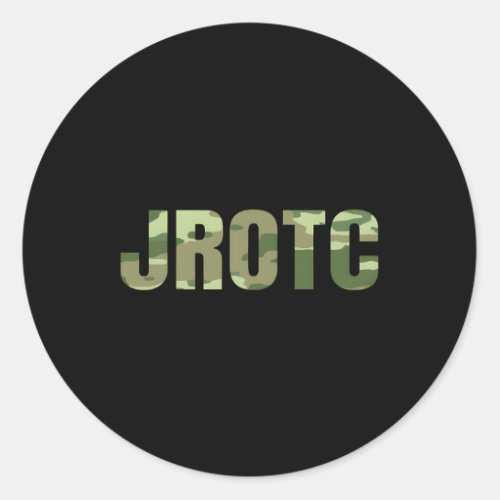 Jrotc Cadet United States Junior Rotc Classic Round Sticker