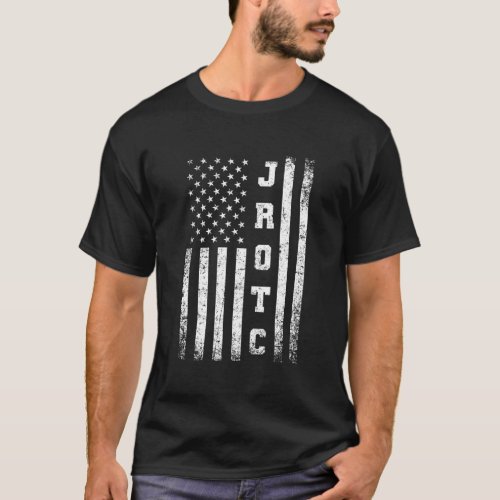Jrotc United States Junior Rotc American Flag T_Shirt