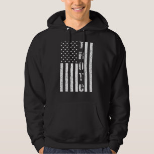 Jrotc Us Junior Rotc Distressed American Flag Cool Hoodie