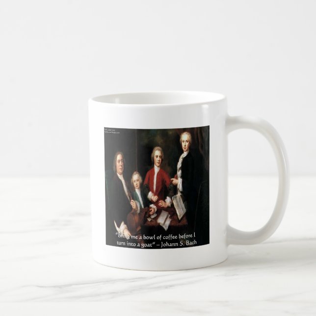 JS Bach Graphic & Funny Coffee Quote Gifts & Cards Mug (Right)