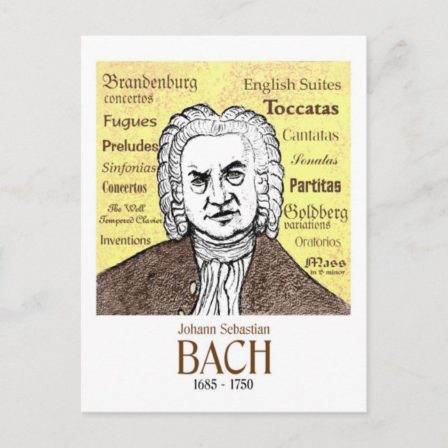 JS Bach postcard (Front)