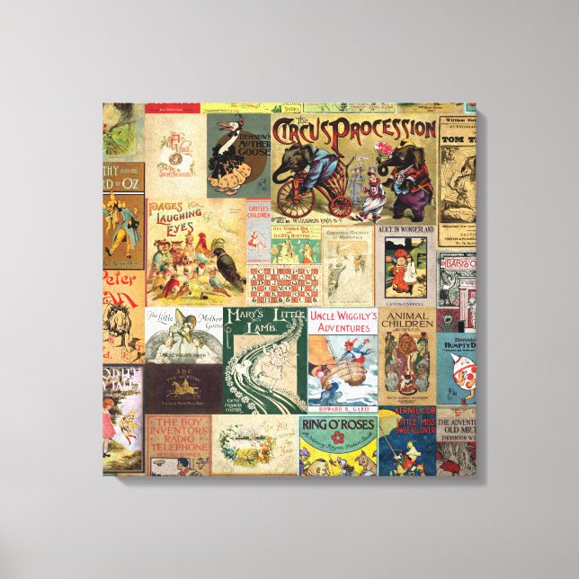 JSBC2 BOOK COVERS BOOKCOVERS COLLECTION COLORFUL A CANVAS PRINT (Front)