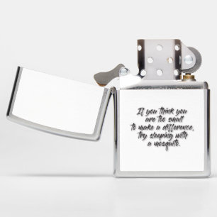 JSR 12. If you think you are too small Zippo Lighter