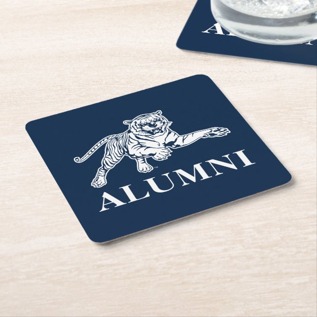 JSU Alumni Square Paper Coaster (Angled)