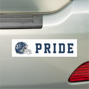 JSU Helmet Distressed Car Magnet