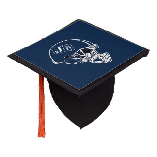 JSU Helmet Distressed Graduation Cap Topper