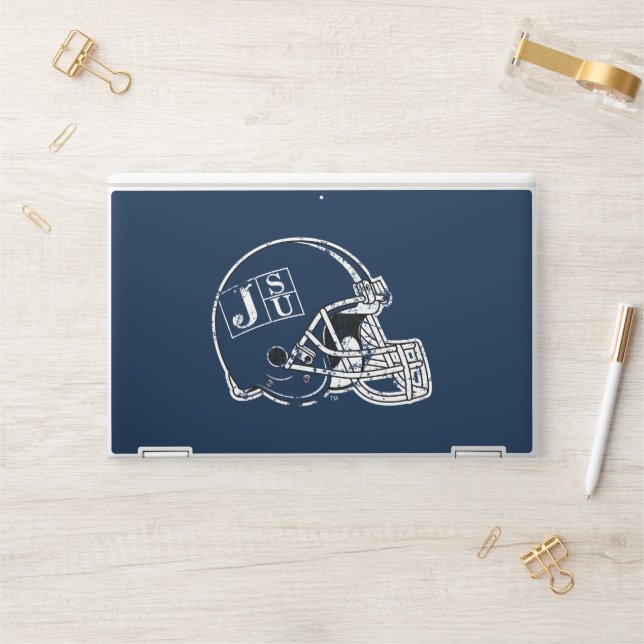 JSU Helmet Distressed HP Laptop Skin (Desk)