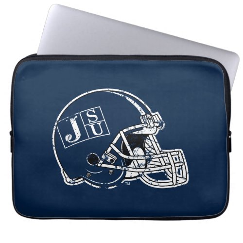 JSU Helmet Distressed Laptop Sleeve