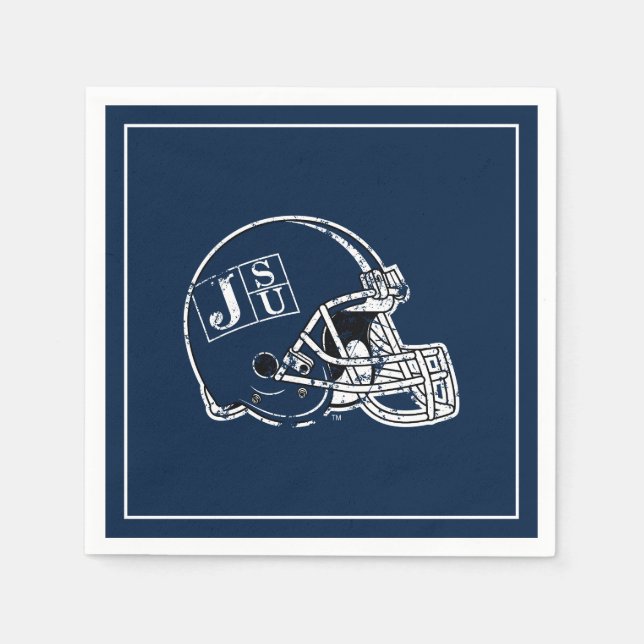JSU Helmet Distressed Napkins (Front)