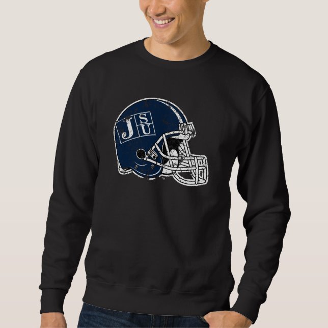 JSU Helmet Distressed Sweatshirt (Front)