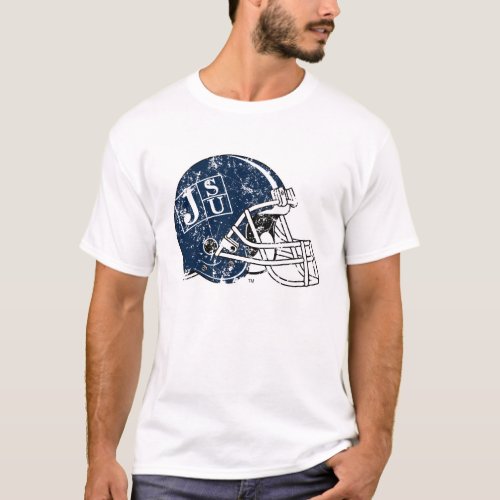 JSU Helmet Distressed T_Shirt