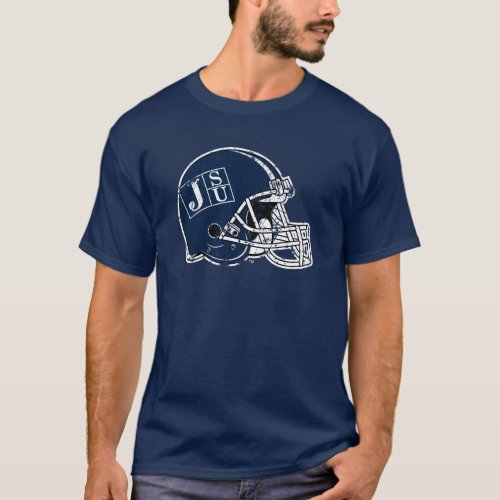 JSU Helmet Distressed T_Shirt