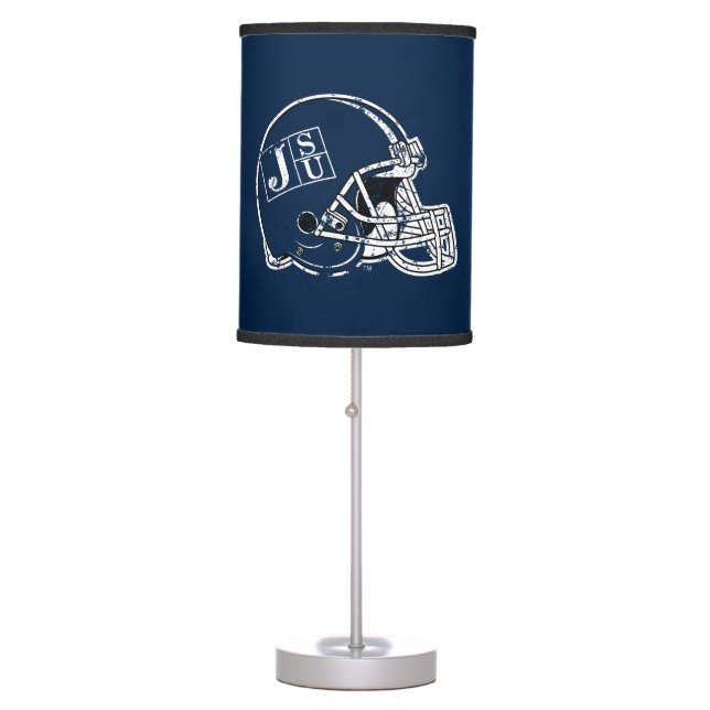 JSU Helmet Distressed Table Lamp (Front)