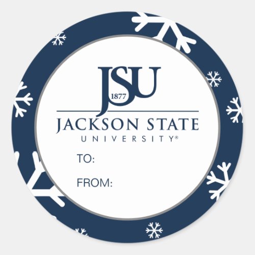 JSU Holiday Classic Round Sticker