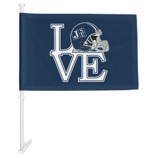 JSU Love Car Flag