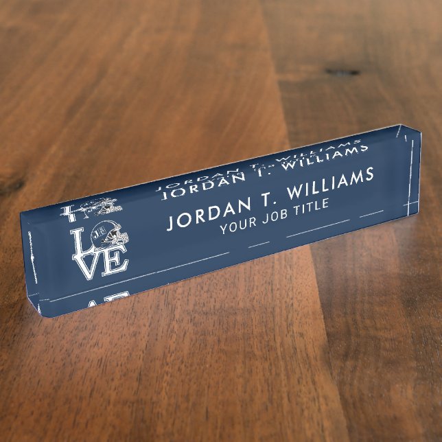 JSU Love Desk Name Plate (Side)